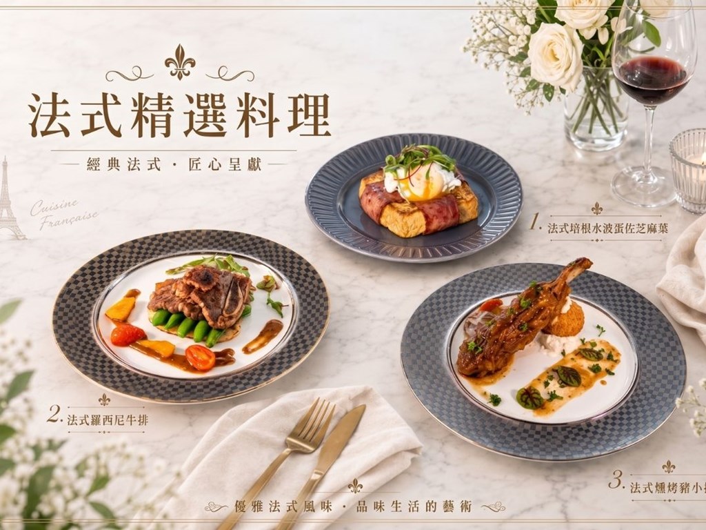 【潮旅館】經典法式・匠心之作：全新晨曦饗宴 奢華登場