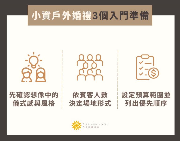 小資戶外婚禮準備