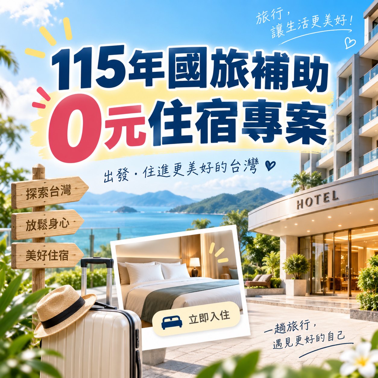 115年國旅補助0元住宿專案