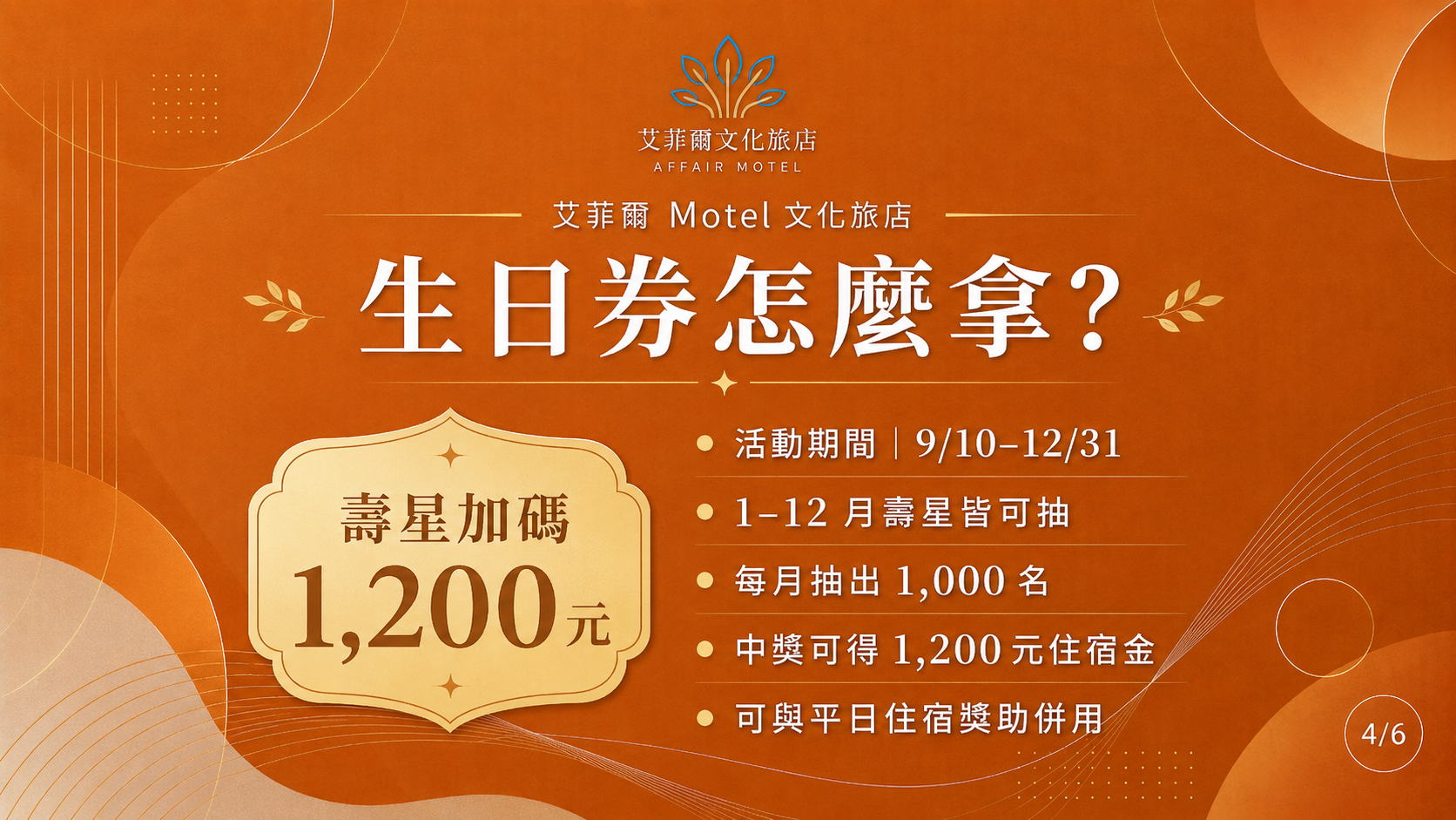 2026國旅生日券獎助，1至12月壽星皆可抽，每月抽1000名並可獲1200元住宿金