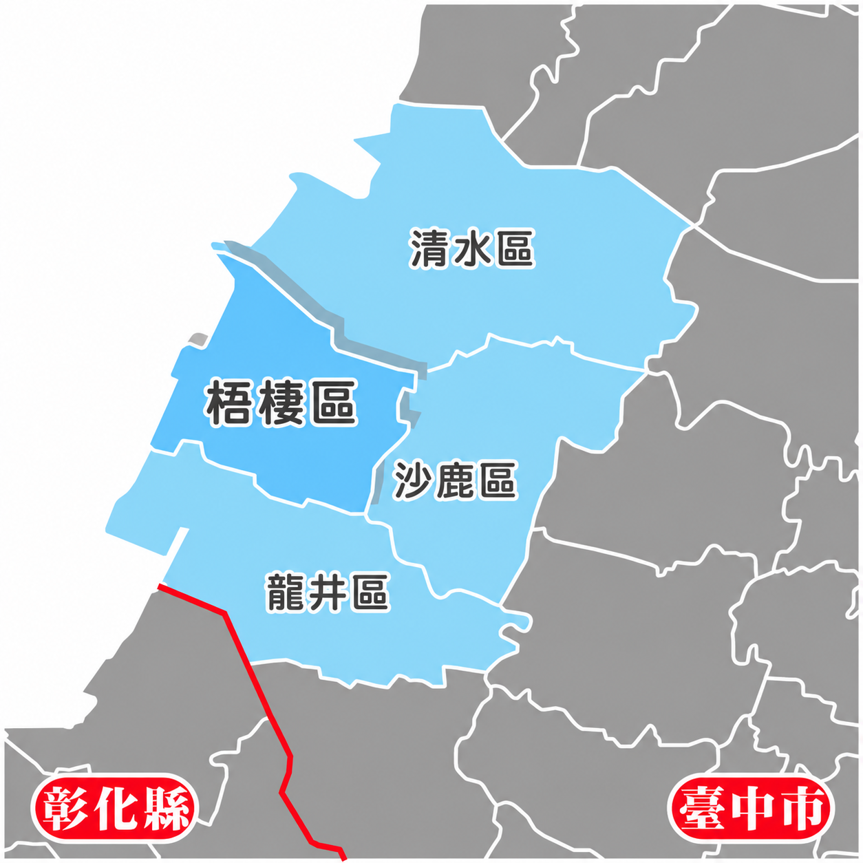 台中梧棲地圖